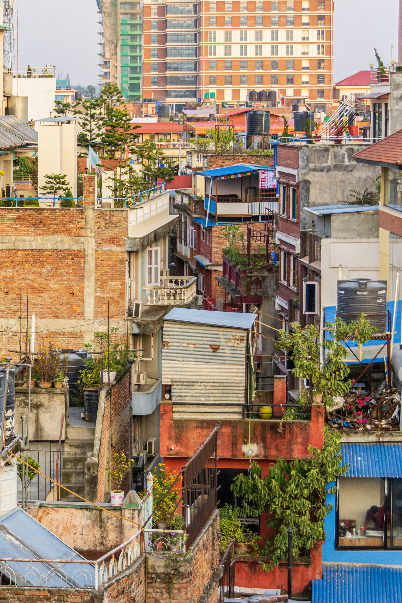 Kathmandu Blick vom Hotel Moonlight